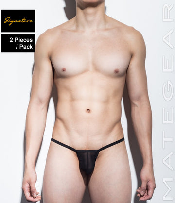 Sexy Men's Underwear Mini Bikini Briefs - Shi Woo (Soft Thin Mesh Signature Series) - MATEGEAR - Sexy Men's Swimwear, Underwear, Sportswear and Loungewear